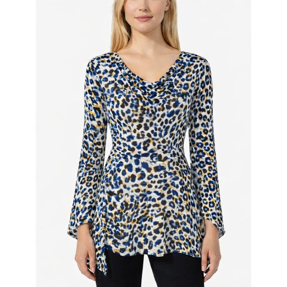 Chaus Tunic Medium Leopard Print Like New